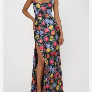 Show Me Your MuMu Multicolor Floral Lana Dress